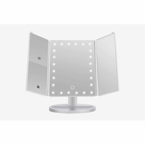 Oglinda cu LED pentru machiaj, marire imagine de 2x si 3x